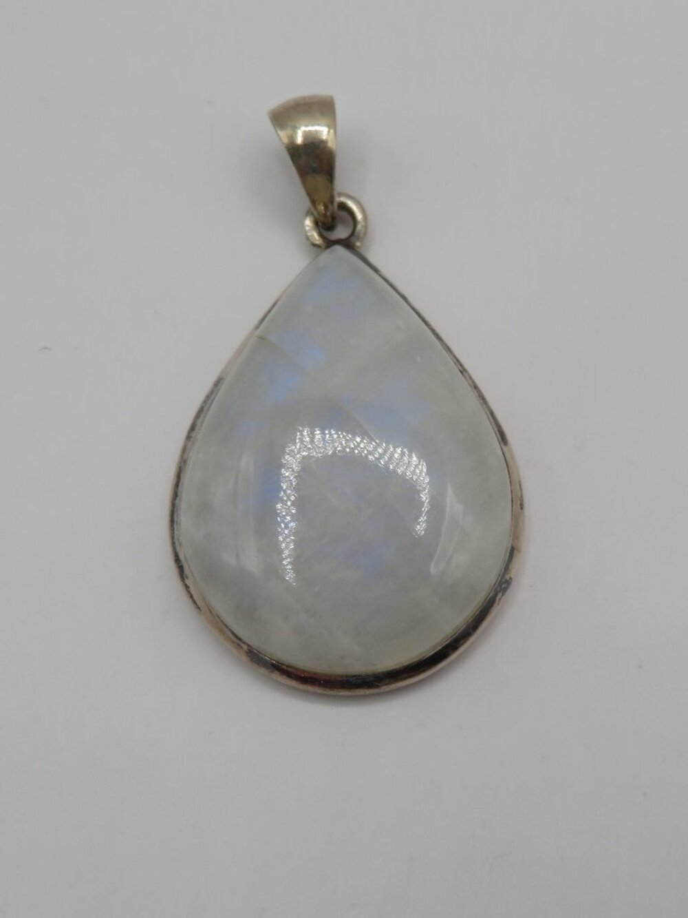 925 Sterling Silver Moonstone Teardrop Pendant